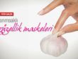 Sarımsaklı güzellik maskeleri