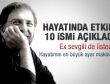 Ahmet Hakan'ın hayatının en etkili 10 ismi