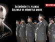 Ulu Önder Atatürk törenle anıldı