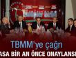 Kulüpler Birliği'nden TBMM'ye çağrı