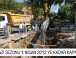 KAZI SEZONU 1 NİSAN 2012’YE KADAR KAPALI