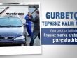 Fransa'nın Ermeni kararına kızdı arabasını baltaladı