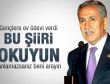 Arınç'tan gençlere ev ödevi