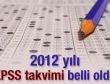 2012 yılı KPSS takvimi belli oldu