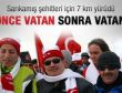 Bakan Şahin şehitler için yürüdü