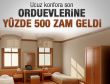 Orduevlerine yüzde 500 zam geldi