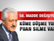 Küme düşme yok puan silme var