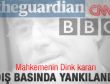 Hrant Dink kararı dış basında