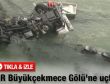 TIR Büyükçekmece Gölü'ne uçtu