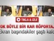 Muhabir ile belediye çalışanının ilginç atışması