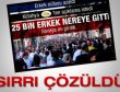 Kayıp 25 bin erkeğin sırrı çözüldü