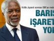 Annan: Barış işareti yok