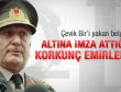 Çevik Bir'i yakan belge