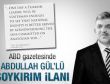 Abdullah Gül'lü soykırım ilanı