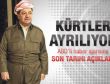 Barzani ayrılık için tarih verdi