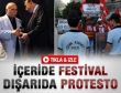 Topkapı Sarayı'nda festival ve protesto - Video