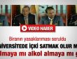 Canlı yayında Erdoğan'a içki yasağı soruldu