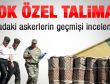 Kışladaki askerler tek tek inceleniyor