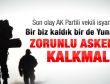 AK Partili Alaboyun: Zorunlu askerlik kalkmalı